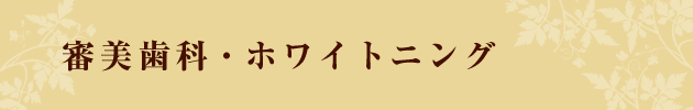 審美歯科・ホワイトニング